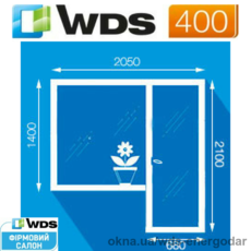 Балконные двери, остекление балкона. Окно 1370 х 1400мм, дверь 680 х 2100 мм, профильная система WDS 400 - 60мм, энергосберегающий стеклопакет 32мм 4i-10-4-10-4. Фурнитура окна Axor K-3 + микропроветривание. Утепление лоджий и балконов.